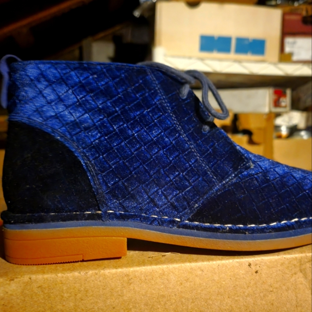 Hush Puppies Cyra Catelyn Blue Suede